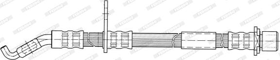 Ferodo FHY3118 - Тормозной шланг abcparts.ee