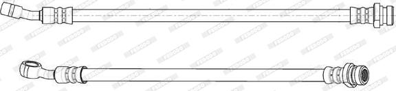 Ferodo FHY2707 - Тормозной шланг abcparts.ee