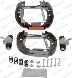 Ferodo FMK586 - Комплект тормозных колодок, барабанные abcparts.ee