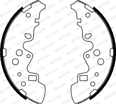 Ferodo FSB4094 - Комплект тормозных колодок, барабанные abcparts.ee