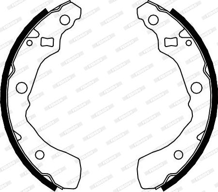 Ferodo FSB627 - Комплект тормозных колодок, барабанные abcparts.ee
