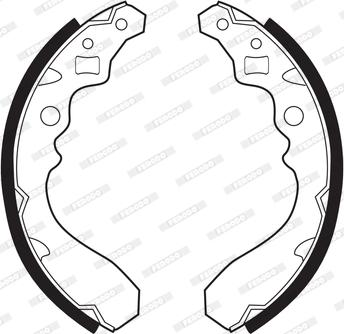 Ferodo FSB328 - Комплект тормозных колодок, барабанные abcparts.ee