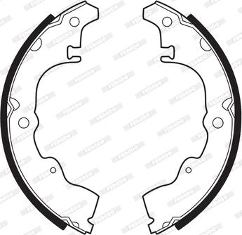 Ferodo FSB205 - Комплект тормозных колодок, барабанные abcparts.ee