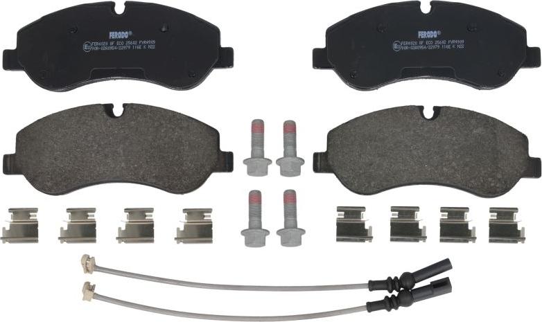 Ferodo FVR4909 - Тормозные колодки, дисковые, комплект abcparts.ee
