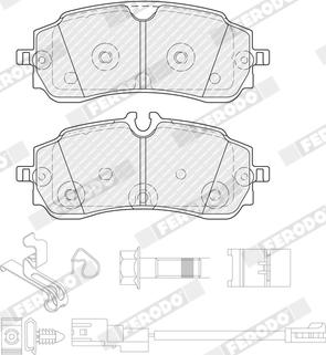 Ferodo FVR5630 - Тормозные колодки, дисковые, комплект abcparts.ee
