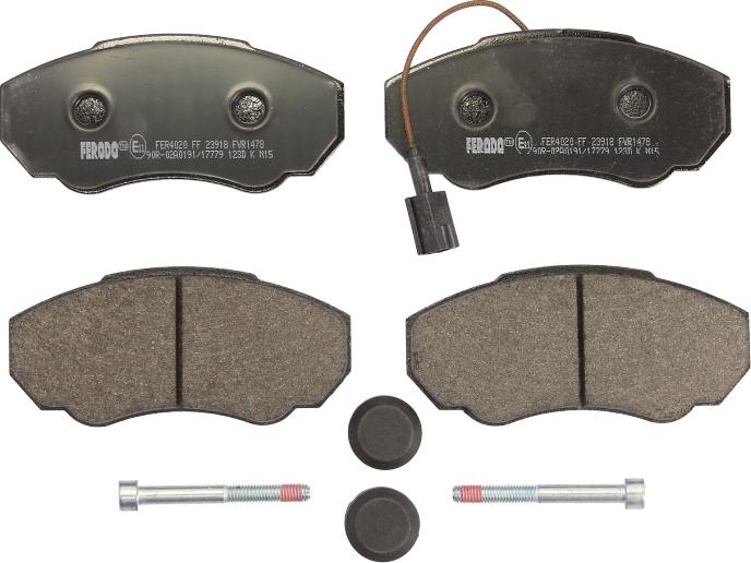 Ferodo FVR1478 - Тормозные колодки, дисковые, комплект abcparts.ee