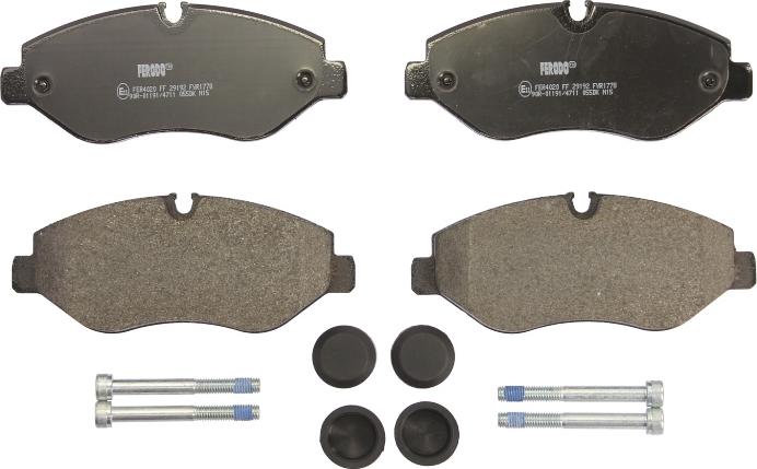 Ferodo FVR1778 - Тормозные колодки, дисковые, комплект abcparts.ee