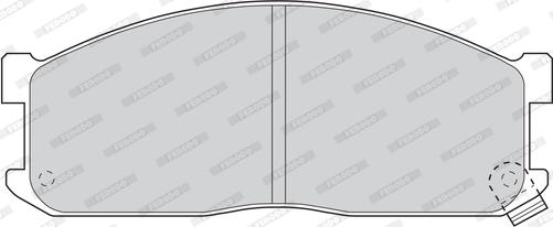 Ferodo FVR757 - Тормозные колодки, дисковые, комплект abcparts.ee