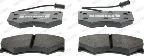 Ferodo FVR709 - Тормозные колодки, дисковые, комплект abcparts.ee