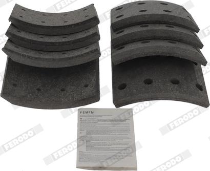 Ferodo K19934.1-F3537 - Комплект тормозных башмаков, барабанные тормоза abcparts.ee