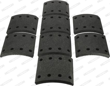 Ferodo K19935.0-F3537 - Комплект тормозных башмаков, барабанные тормоза abcparts.ee