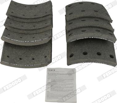 Ferodo K19935.1-F3537 - Комплект тормозных башмаков, барабанные тормоза abcparts.ee