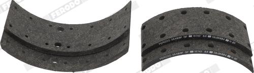 Ferodo K15742.1-F3549 - Комплект тормозных башмаков, барабанные тормоза abcparts.ee