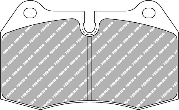 Ferodo Racing FCP1561H - Тормозные колодки, дисковые, комплект abcparts.ee