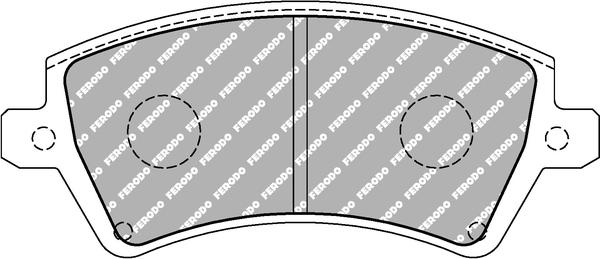 Ferodo Racing FCP1573H - Тормозные колодки, дисковые, комплект abcparts.ee