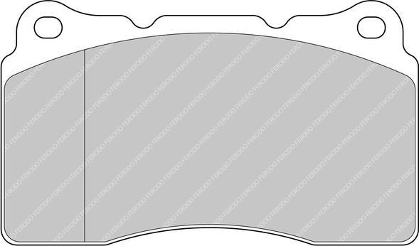 Ferodo Racing FCP1334H - Тормозные колодки, дисковые, комплект abcparts.ee