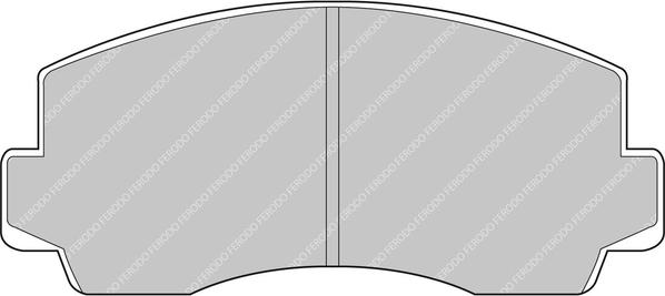 Ferodo Racing FCP170C - Тормозные колодки, дисковые, комплект abcparts.ee