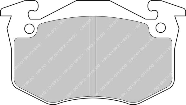 Ferodo Racing FCP881H - Тормозные колодки, дисковые, комплект abcparts.ee