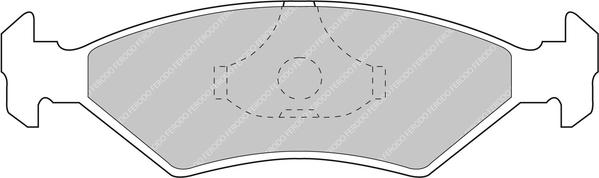 Ferodo Racing FCP206H - Тормозные колодки, дисковые, комплект abcparts.ee