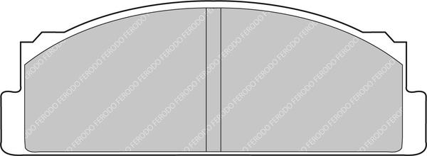Ferodo Racing FCP22H - Тормозные колодки, дисковые, комплект abcparts.ee
