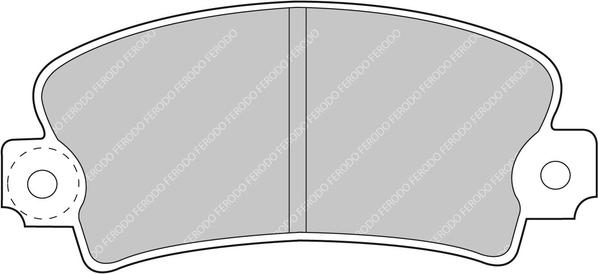 Ferodo Racing FCP72H - Тормозные колодки, дисковые, комплект abcparts.ee