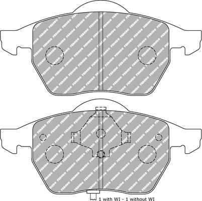 Ferodo Racing FDS1463 - Тормозные колодки, дисковые, комплект abcparts.ee