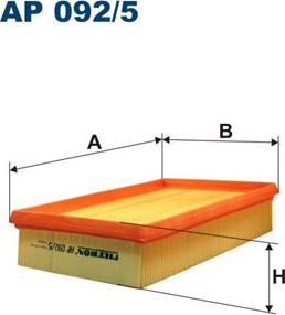 Filtron AP092/5 - Воздушный фильтр двигателя abcparts.ee