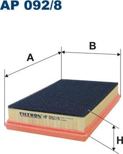 Filtron AP092/8 - Воздушный фильтр двигателя abcparts.ee