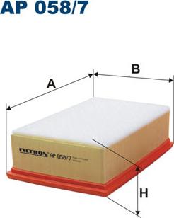 Filtron AP058/7 - Воздушный фильтр двигателя abcparts.ee