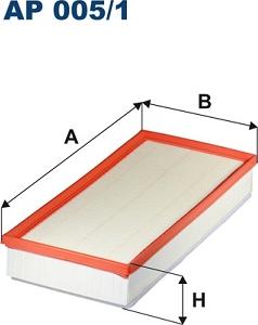 Filtron AP 005/1 - Воздушный фильтр двигателя abcparts.ee