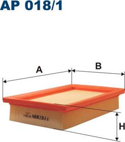 Filtron AP018/1 - Воздушный фильтр двигателя abcparts.ee
