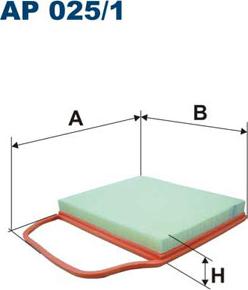 Filtron AP025/1 - Воздушный фильтр двигателя abcparts.ee