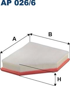 Filtron AP 026/6 - Воздушный фильтр двигателя abcparts.ee