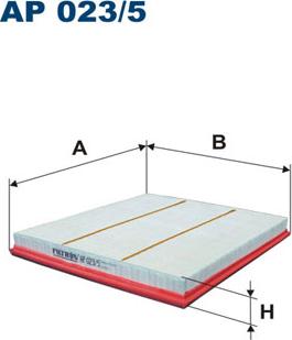 Filtron AP023/5 - Воздушный фильтр двигателя abcparts.ee