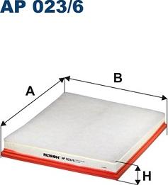 Filtron AP023/6 - Воздушный фильтр двигателя abcparts.ee