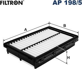 Filtron AP 198/5 - Воздушный фильтр двигателя abcparts.ee