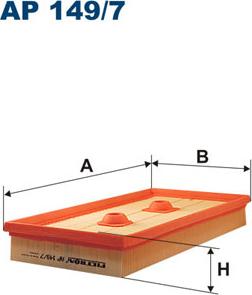 Filtron AP149/7 - Воздушный фильтр двигателя abcparts.ee