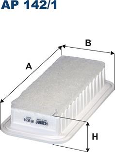 Filtron AP142/1 - Воздушный фильтр двигателя abcparts.ee