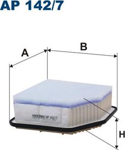 Filtron AP142/7 - Воздушный фильтр двигателя abcparts.ee