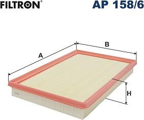 Filtron AP 158/6 - Воздушный фильтр двигателя abcparts.ee