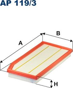 Filtron AP 119/3 - Воздушный фильтр двигателя abcparts.ee