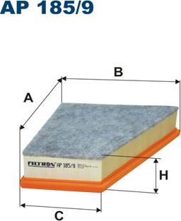 Filtron AP185/9 - Воздушный фильтр двигателя abcparts.ee
