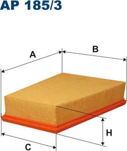 Filtron AP185/3 - Воздушный фильтр двигателя abcparts.ee