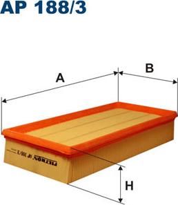 Filtron AP188/3 - Воздушный фильтр двигателя abcparts.ee