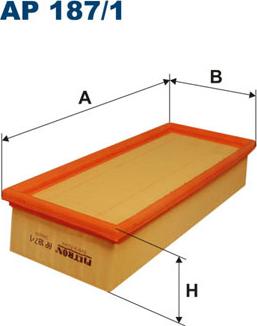 Filtron AP187/1 - Воздушный фильтр двигателя abcparts.ee