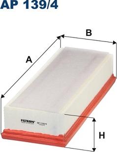 Filtron AP139/4 - Воздушный фильтр двигателя abcparts.ee