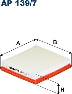 Filtron AP139/7 - Воздушный фильтр двигателя abcparts.ee