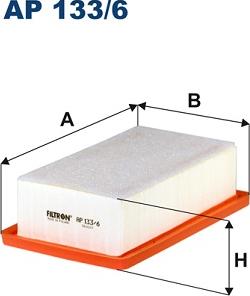 Filtron AP133/6 - Воздушный фильтр двигателя abcparts.ee