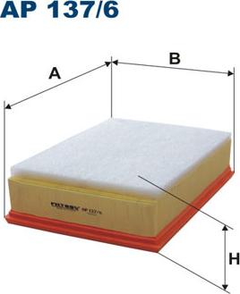 Filtron AP137/6 - Воздушный фильтр двигателя abcparts.ee