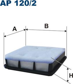 Filtron AP120/2 - Воздушный фильтр двигателя abcparts.ee